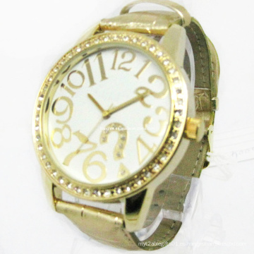 Reloj de mujer de reloj de aleación de alto grado (HAL-1225)